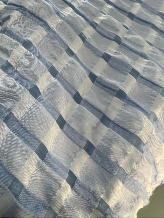 English Factory Gingham Tiered Midi Dress Bow Tie Sleeves S - Picture 4 of 9